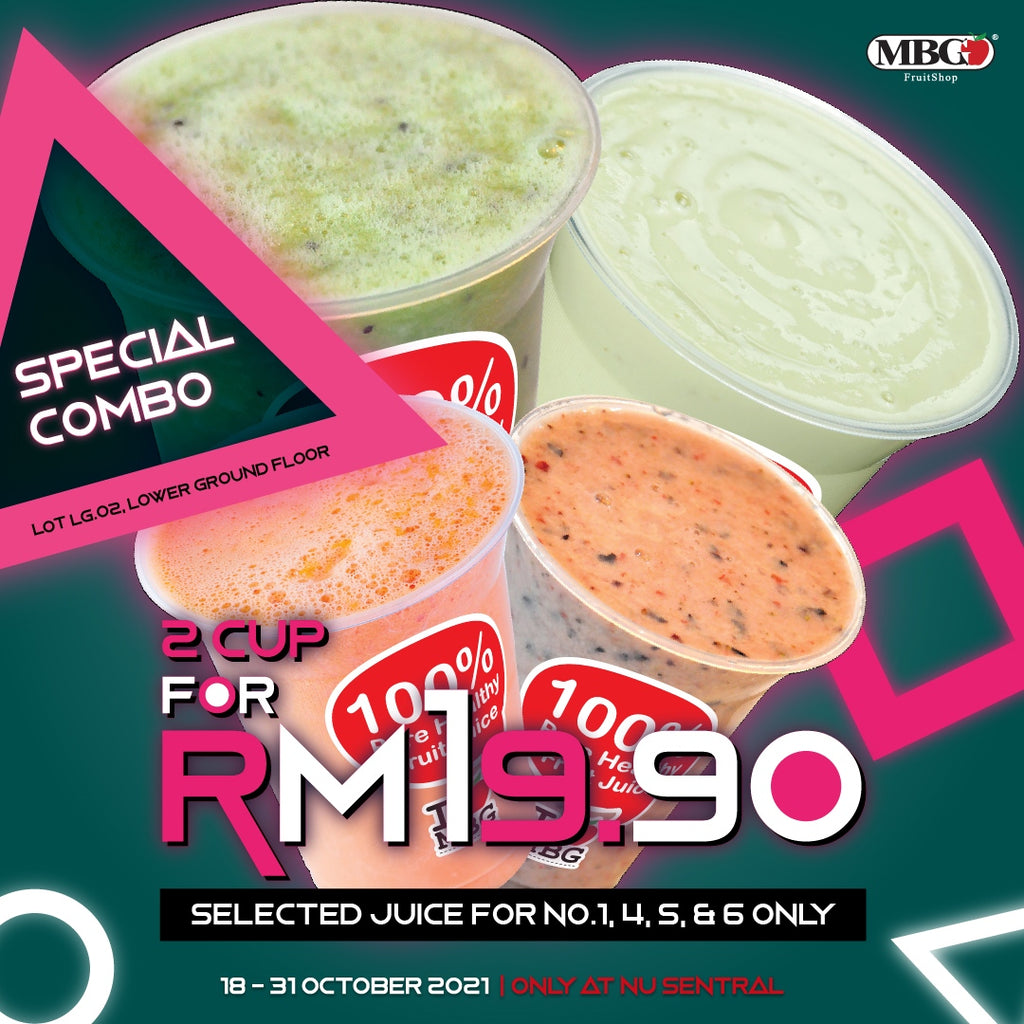 SPECIAL COMBO ONLY AT NU SENTRAL!