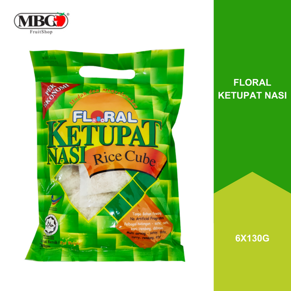 Floral Ketupat Nasi [780G] (6 Packs x 130G)-Grocery-MBG Fruit Shop