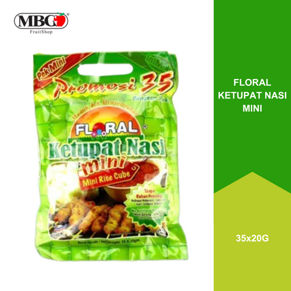 Floral Ketupat Nasi Mini [700G] (35 Packs x 20G)-Grocery-MBG Fruit Shop