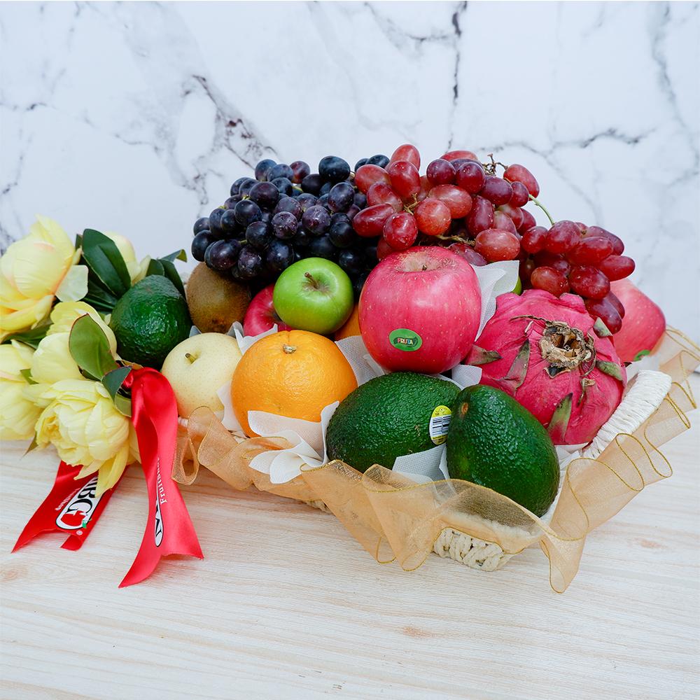 Blessed Soul Basket Hamper (10 Types of Fruits)-Fruit Gift-MBG Fruit Shop