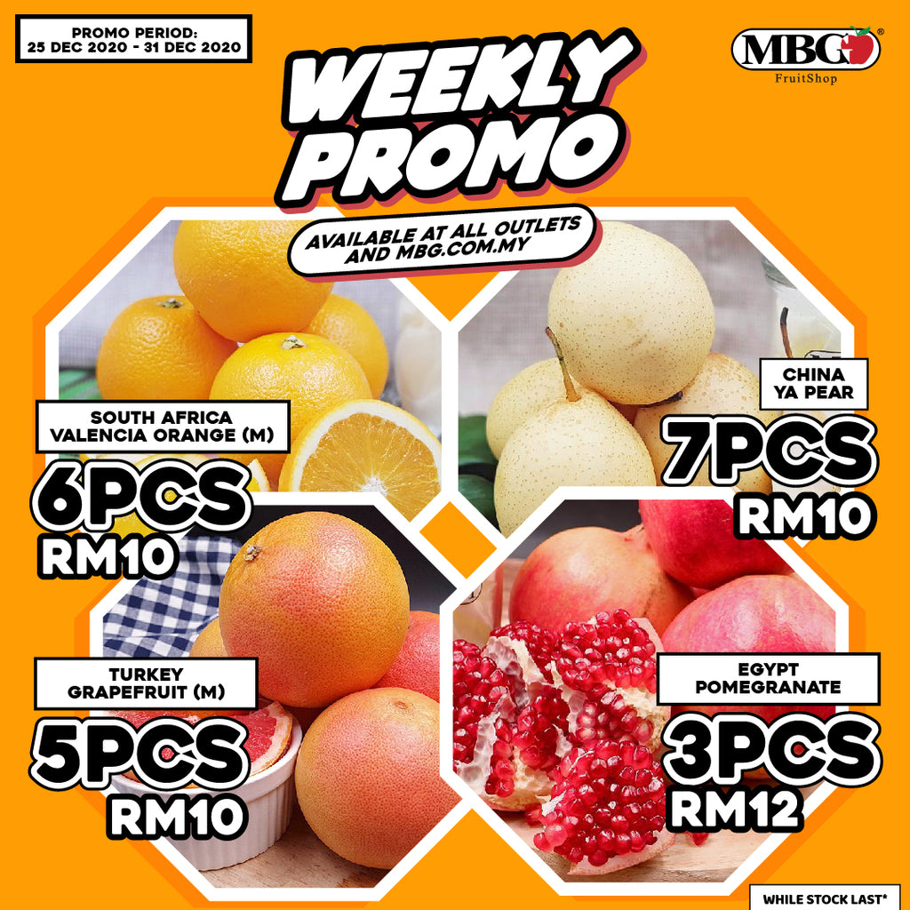 WEEKLY PROMOTION 25-31 DECEMBER 2020!!
