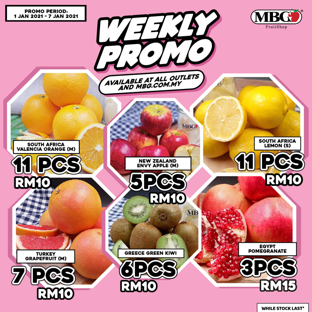 WEEKLY PROMOTION 1st-7th JANUARY 2021
