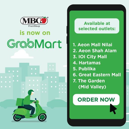 MBG is now on GrabMart for new outlet!