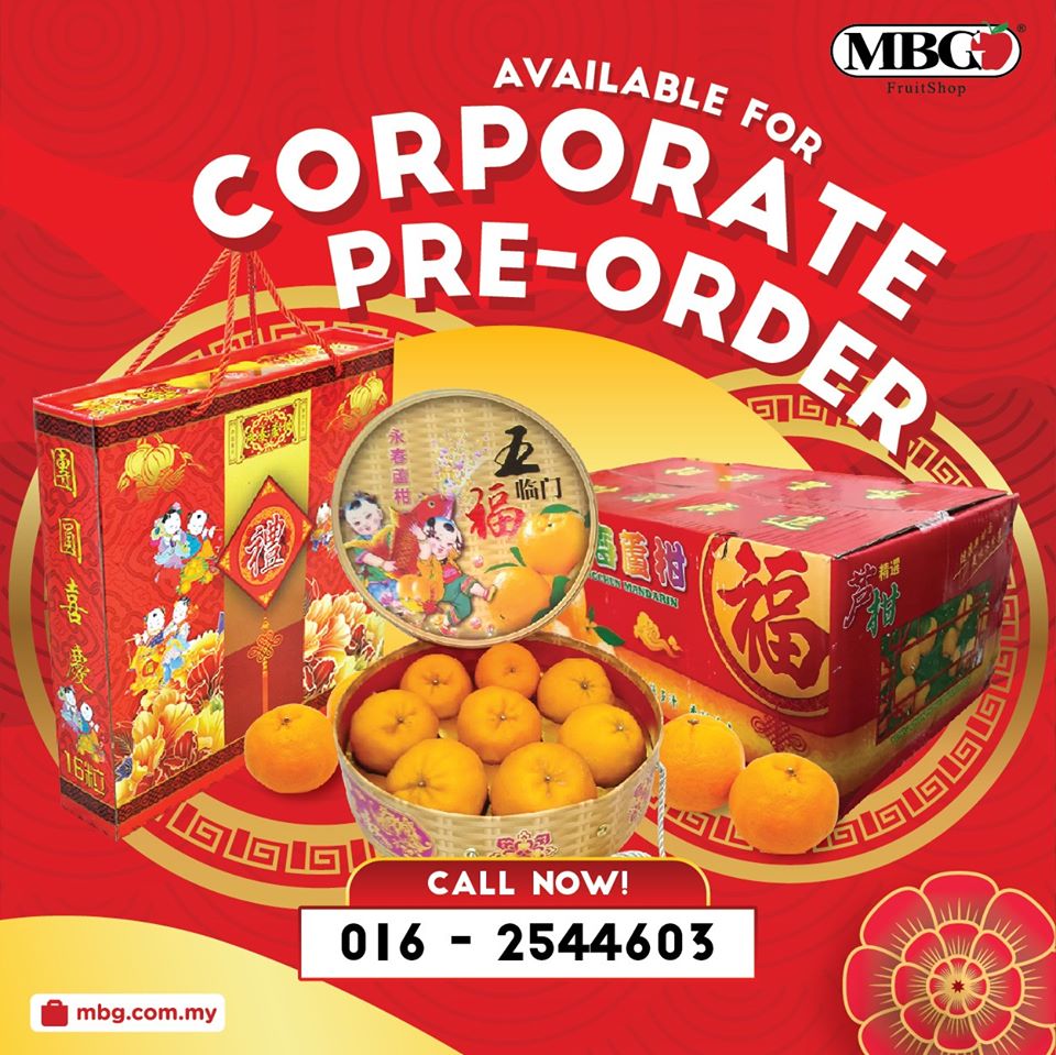 AVAILABLE FOR CORPORATE  PRE-ORDER CNY MANDARIN 2020 NOW!!