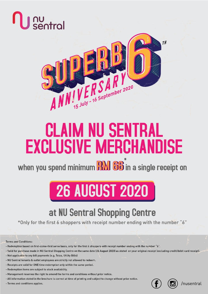 CLAIM NU SENTRAL EXCLUSIVE MERCANDISE!!