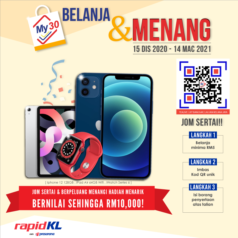 Belanja & Menang menggunakan MY30