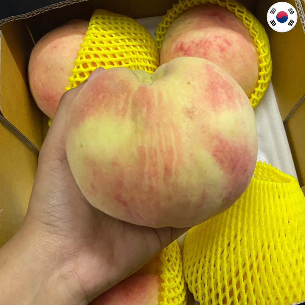 1 Box x Korea Peach (5Pcs/Box)-Common Fruits-MBG Fruit Shop