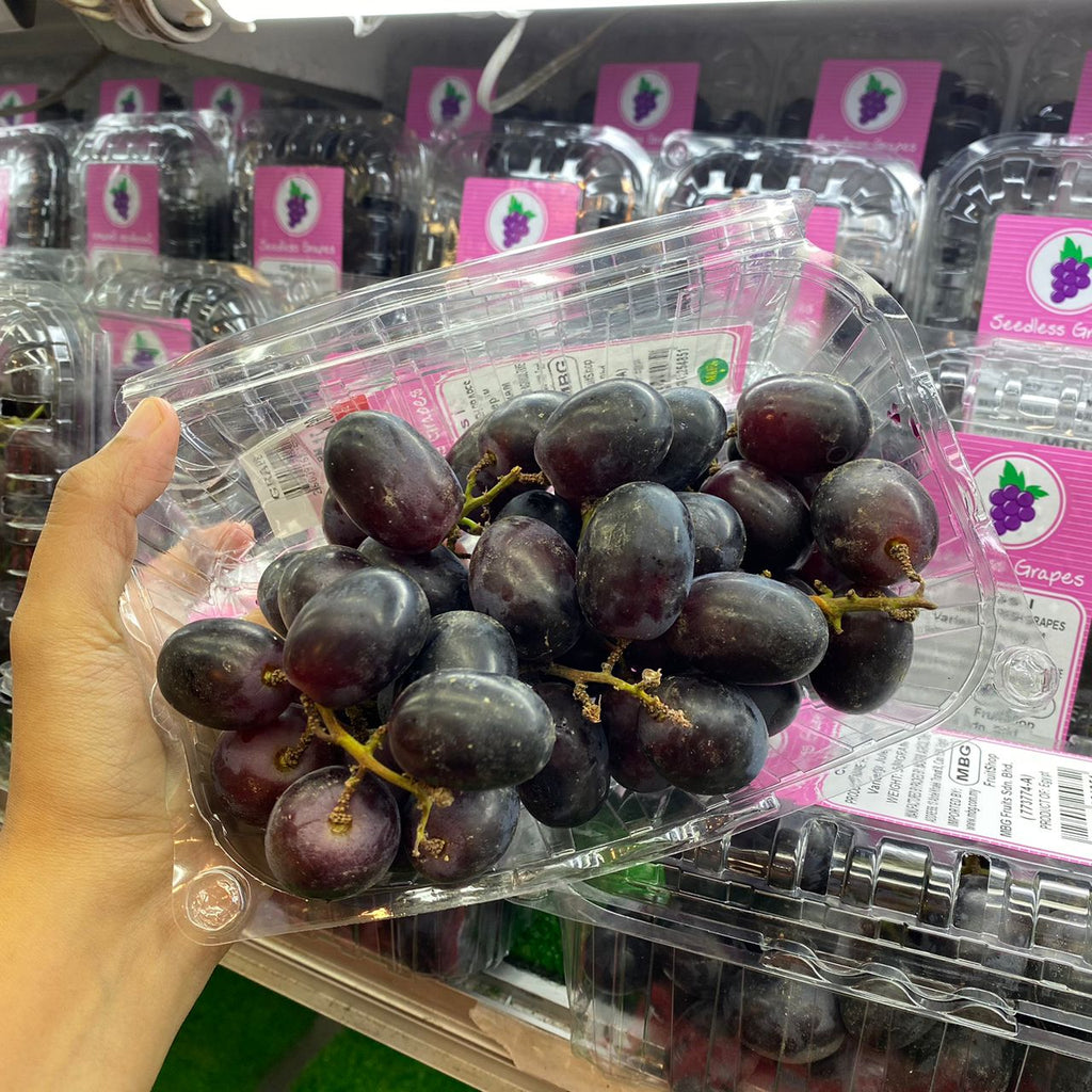 1 Pack x Egypt Black Grape [500G/Pack]-Grapes-MBG Fruit Shop