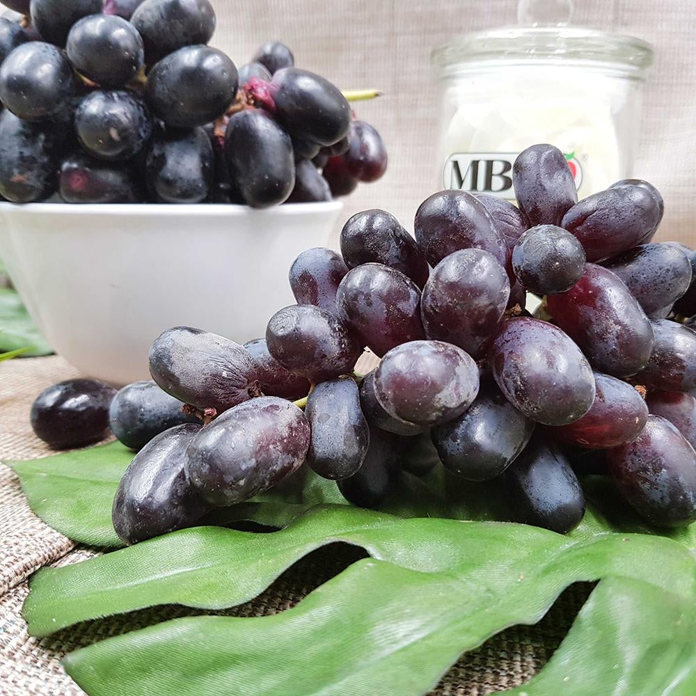 1 Pack x India Black Sonaka Grape [500G/Pack] MBG Fruit Shop