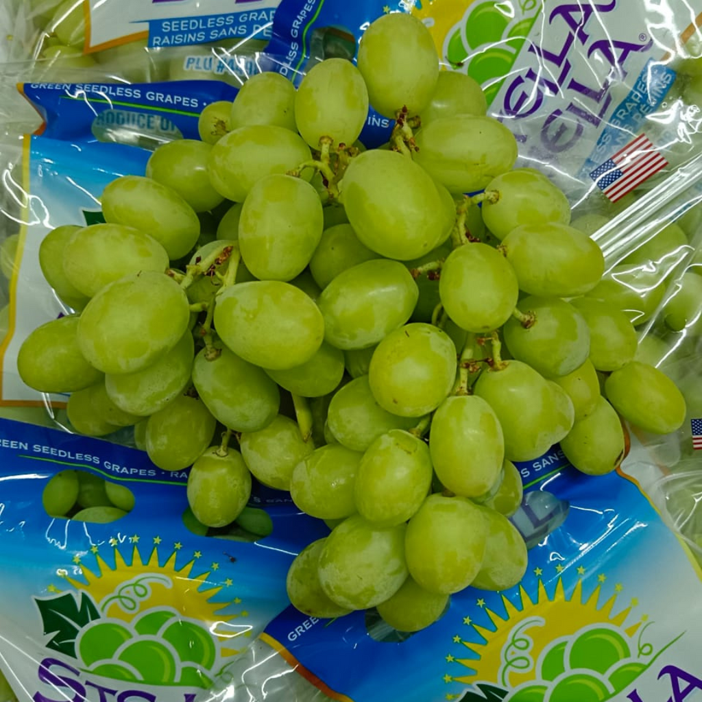 (✈️ Air Flown) 1 Pack x USA Stella Bella Green Grape (500G/Pack)-Grapes-MBG Fruit Shop