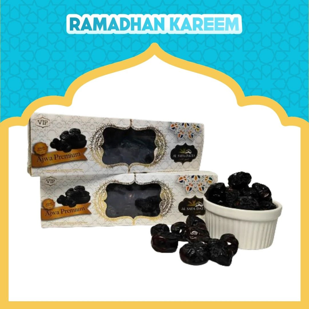 Alsafa Ajwa Dates (S) - White Box-Dates-MBG Fruit Shop