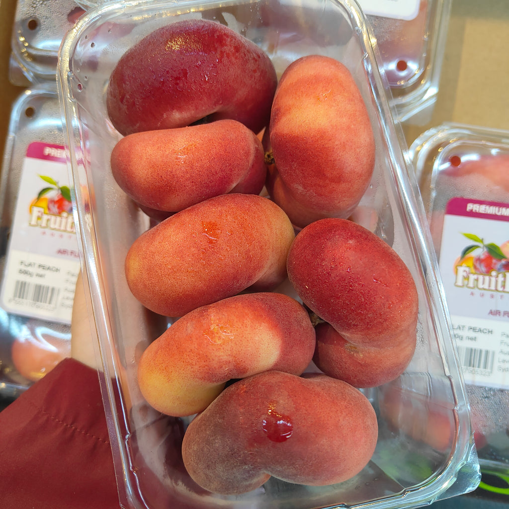Australia Donut Peach [500g/pack]-Stone Fruits-MBG Fruit Shop