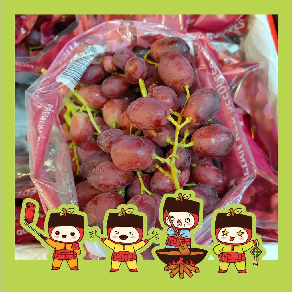 Australia Fire Crunch Red Seedless Grapes [900g]-MBG Fruit Shop
