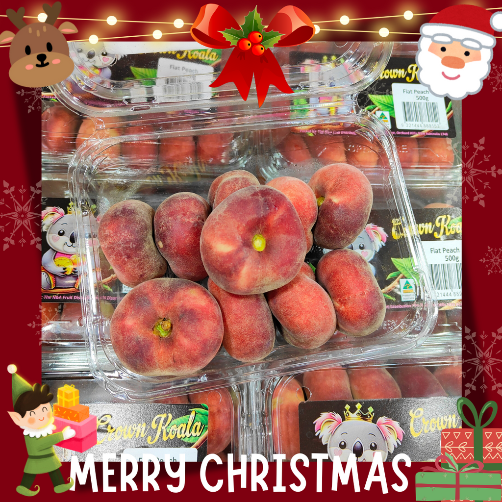 Australia Flat Peach [500G/Pack]-Stone Fruits-MBG Fruit Shop