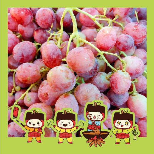 Australia Red Globe Grapes [500g/pack]-Grapes-MBG Fruit Shop