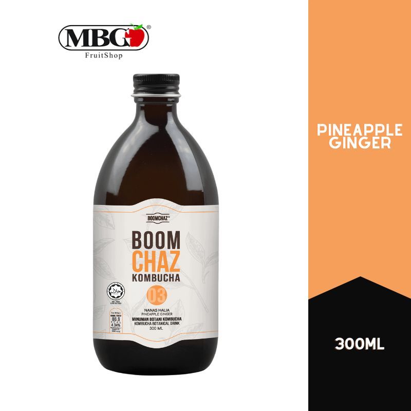 BOOMCHAZ KOMBUCHA Pineapple Ginger (300ml)-Fruit Juice-MBG Fruit Shop