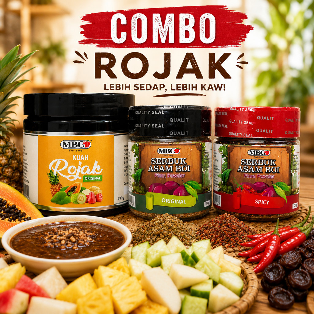 SET COMBO: MBG Kuah Rojak, MBG Asam Boi (Ori & Spicy)