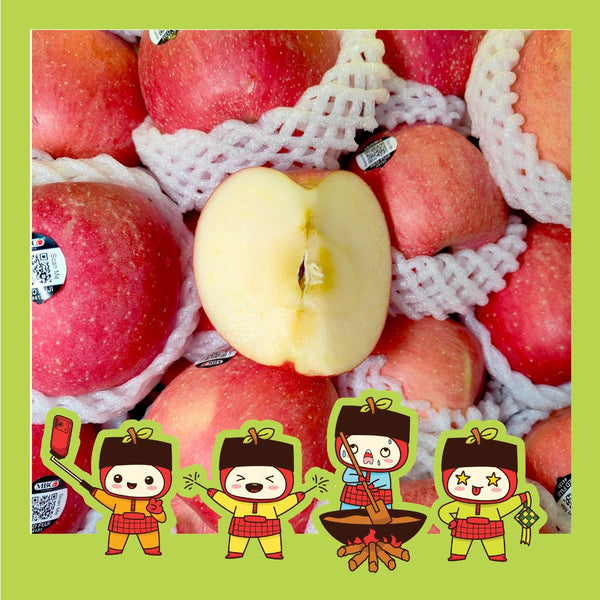 China Fuji Apple (M) [5 Pcs]-Apples Pears-MBG Fruit Shop