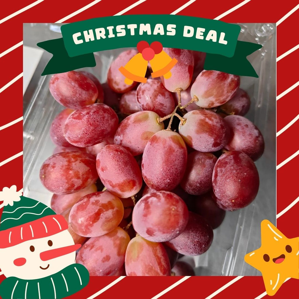China Pinkish Red Seedless Grape [500g/Pack]-MBG Fruit Shop