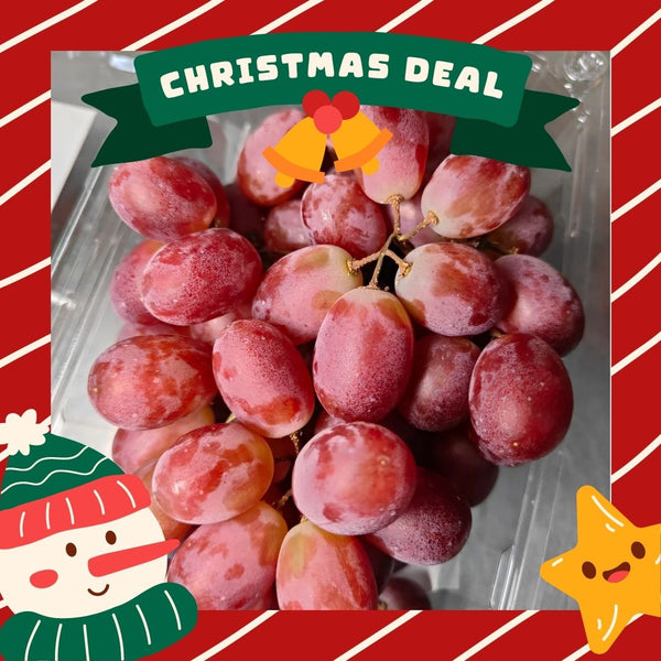 China Pinkish Red Seedless Grape [500g/Pack]-MBG Fruit Shop