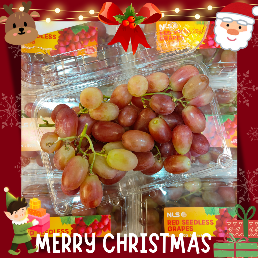 China Red Seedless Grapes [500G/Pack]-Grapes-MBG Fruit Shop