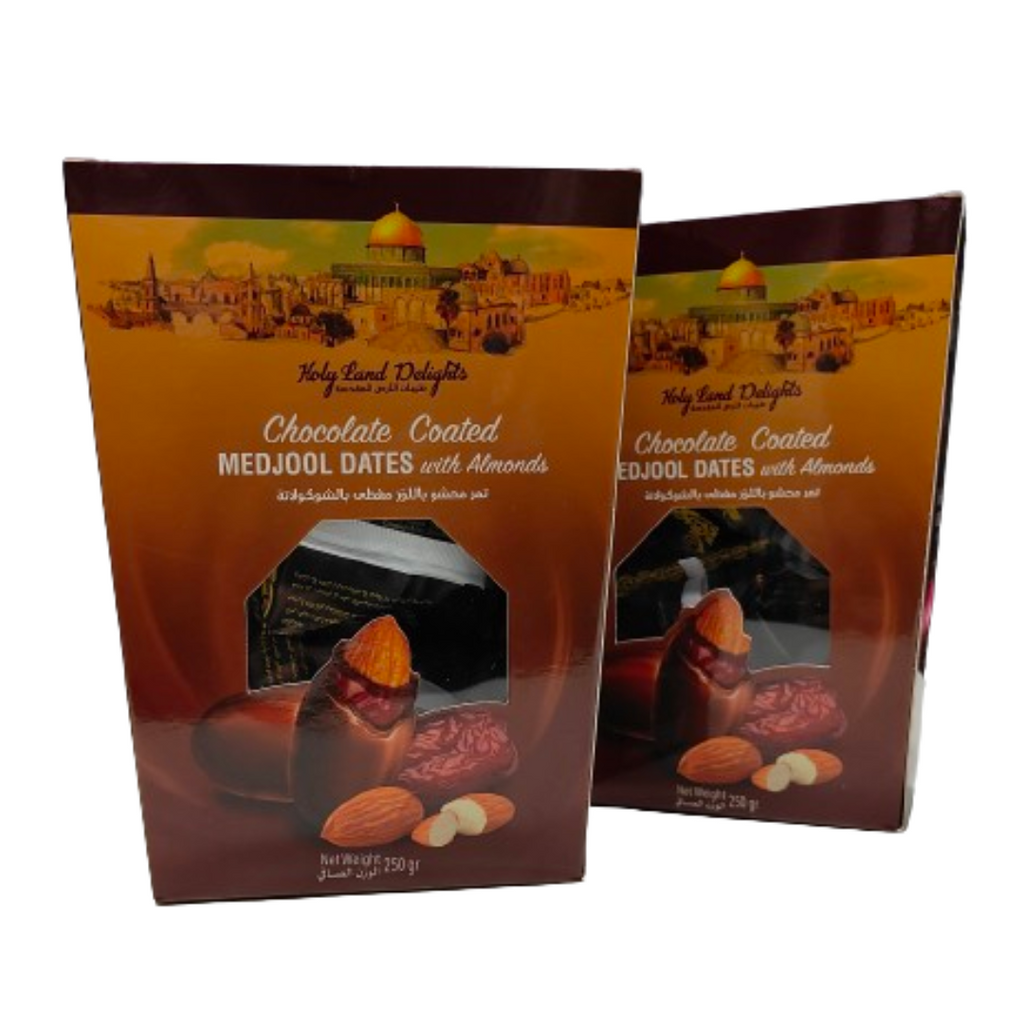 Chocolate Coated Medjool Dates with Almonds [250G]-Others-MBG Fruit Shop
