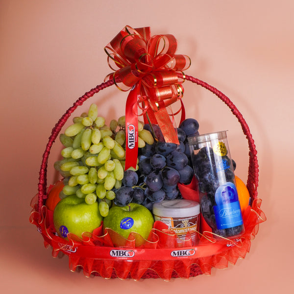 Bloom & Boost Fruit Basket (8 Types of Fruits)-Fruit Basket-MBG Fruit Shop