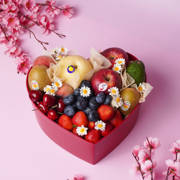 Mother's Day - Cherry Blossom Fruit Box (L)-MBG Fruit Shop