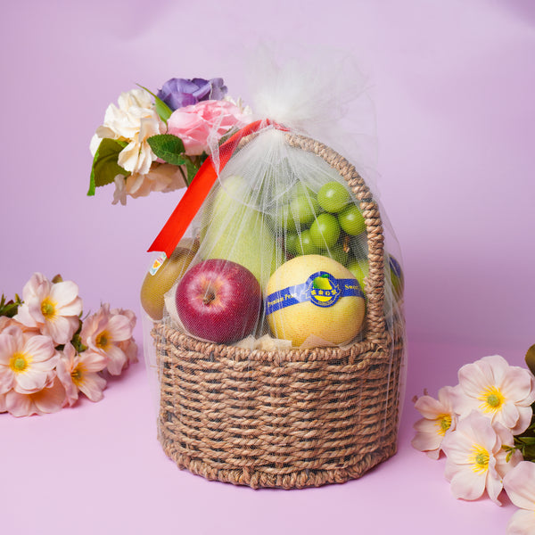 Mother's Day - Sweet Serenity Fruit Basket (7 Types of Fruits)-Mother's Day-MBG Fruit Shop