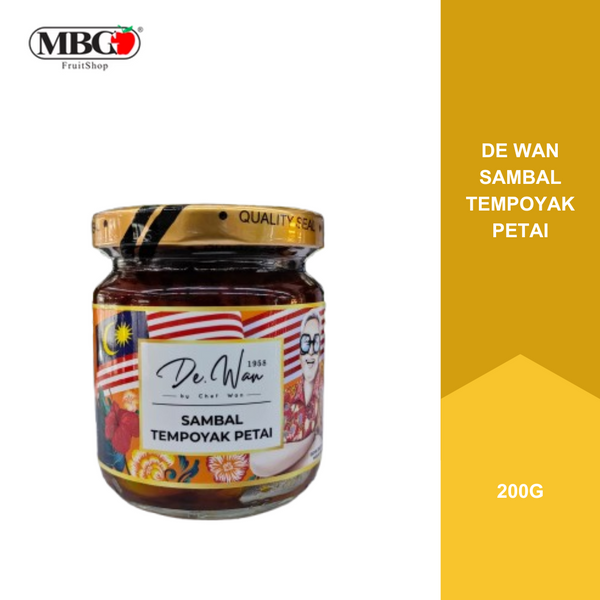 De Wan Sambal Tempoyak Petai [200G]-Ready To Eat-MBG Fruit Shop