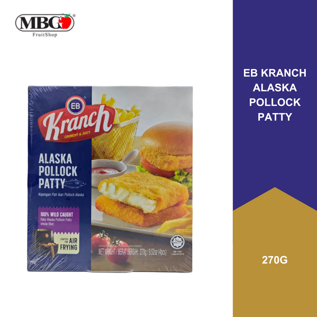 EB Kranch Alaska Pollock Patty [270G]-MBG Fruit Shop