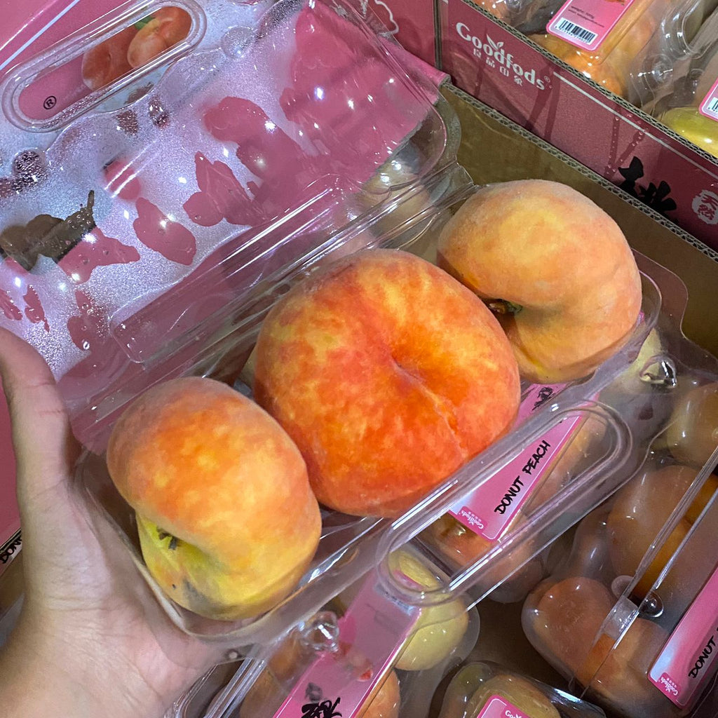 Golden Donut Peach - China [500G/1Pack]-MBG Fruit Shop