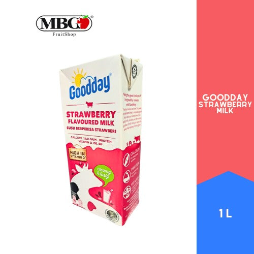 Goodday UHT Strawberry Flavoured Milk [1L]-MBG Fruit Shop