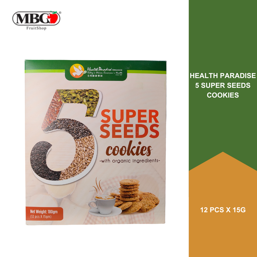 Health Paradise 5 Super Seeds Cookies [12 Pcs]-Grocery-MBG Fruit Shop