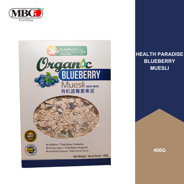 Health Paradise Organic Blueberry Muesli [400G]-Grocery-MBG Fruit Shop