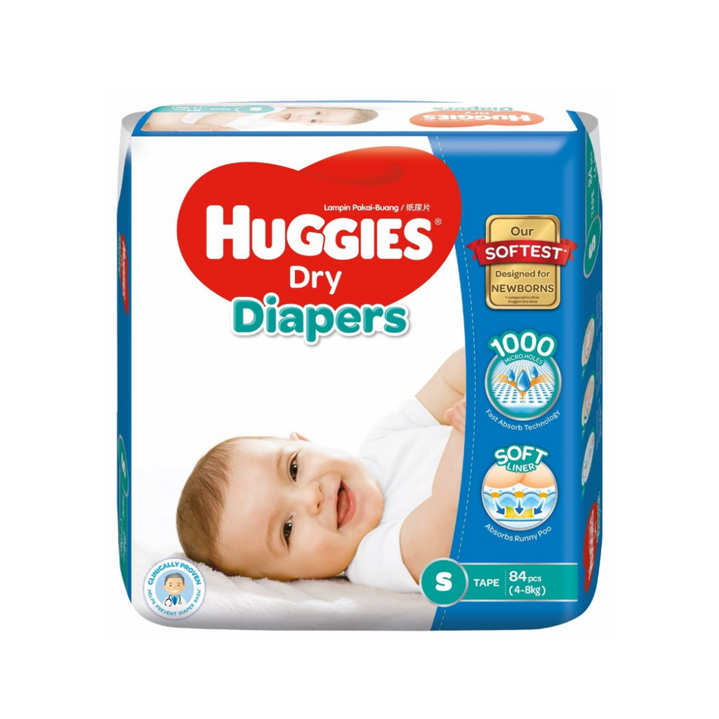 Huggies Dry Diapers SJP (S) 84's-MBG Fruit Shop