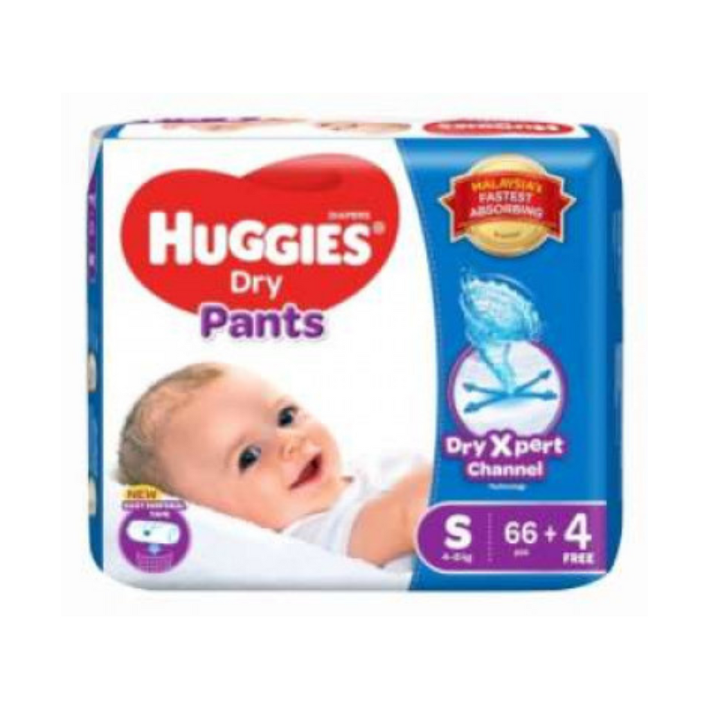 Huggies Dry Pants SJP (S) 66+4's-MBG Fruit Shop