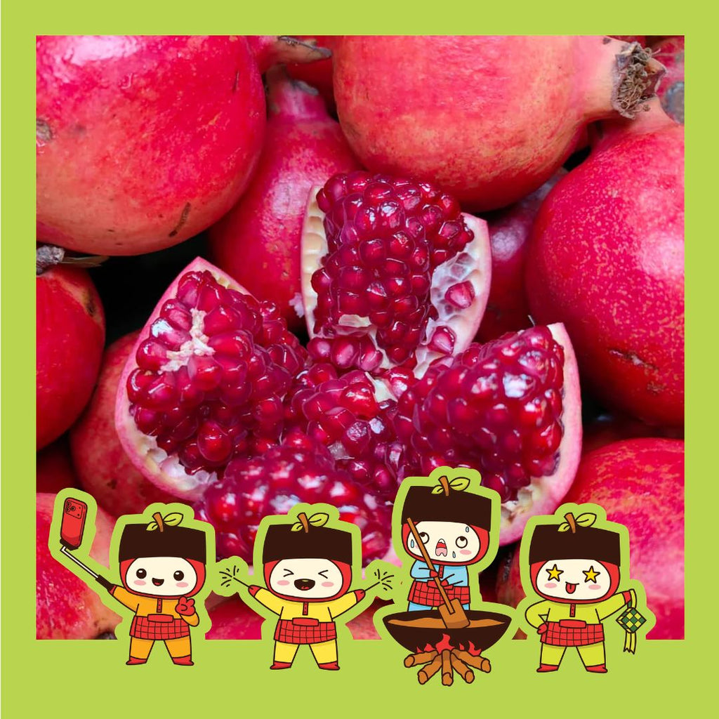 India Bhagwa Pomegranate (M) [3pcs]-Berries-MBG Fruit Shop