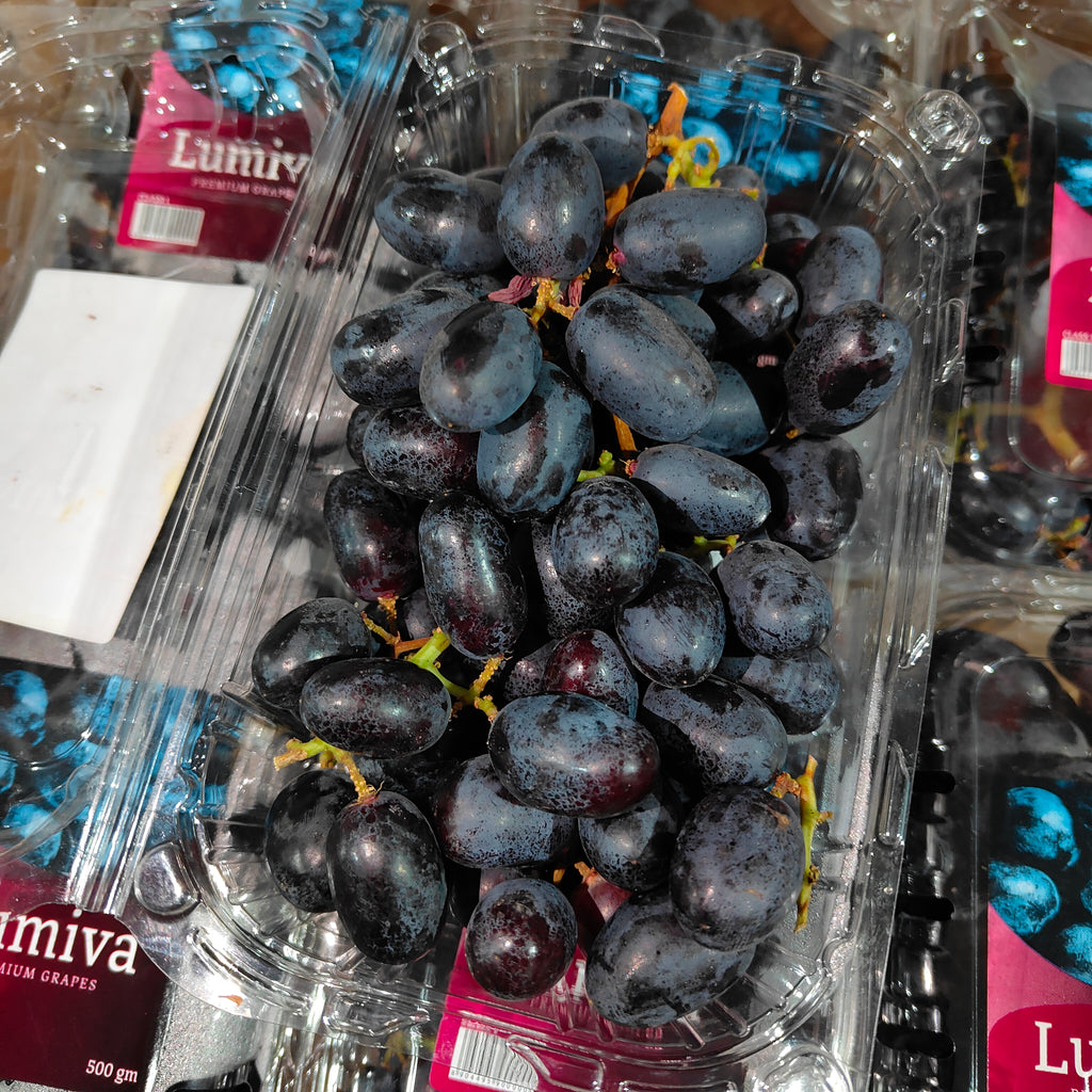 India Black Grape [500G/Pack]-Grapes-MBG Fruit Shop