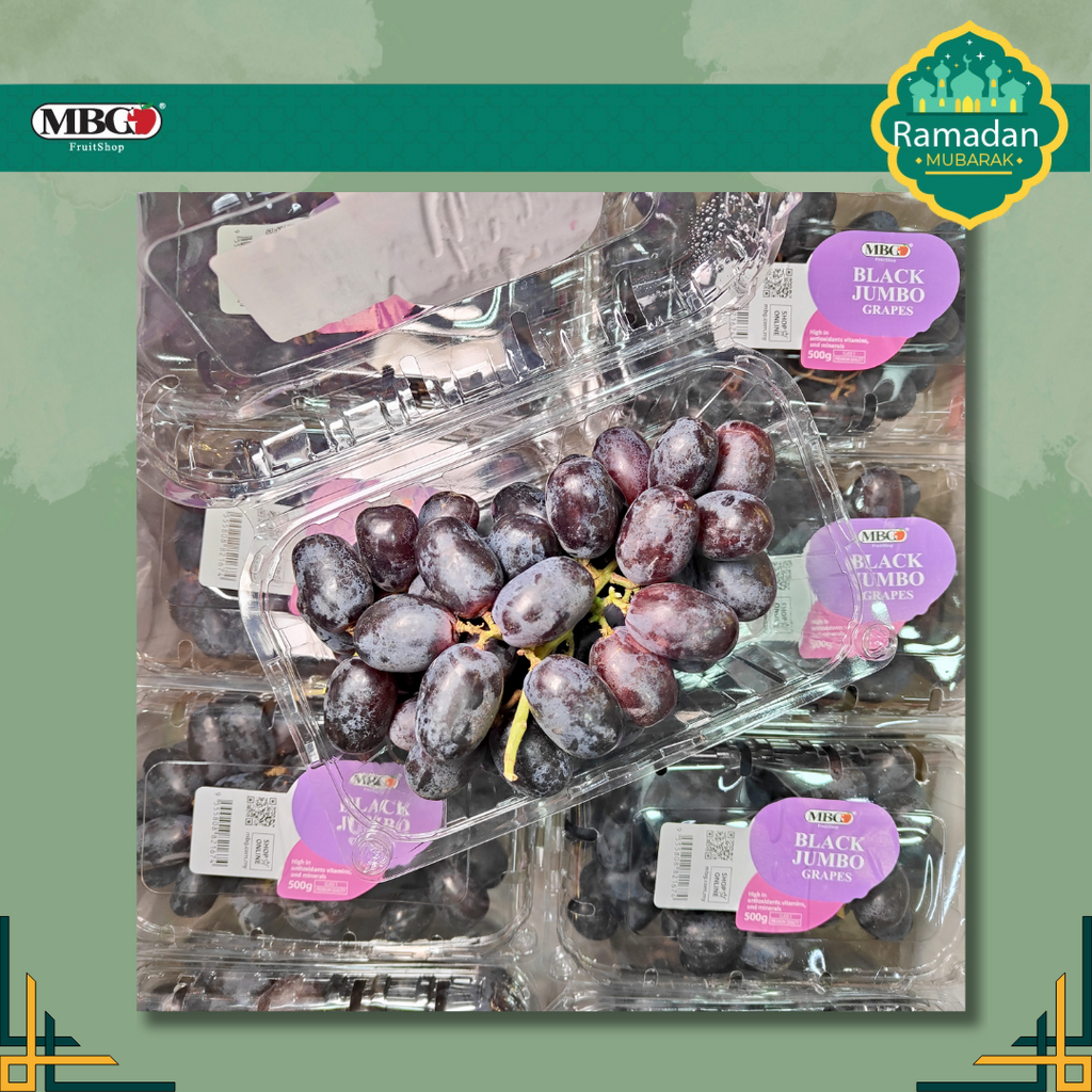 India Black Jumbo Grape [10 Packs]-Grapes-MBG Fruit Shop