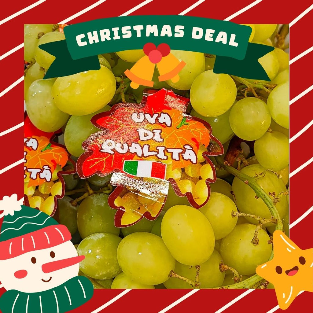 Italy Autumn Crisp Green Grape [500G/Pack]-Grapes-MBG Fruit Shop