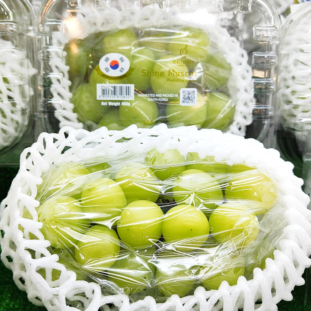 Korea Shine Muscat Green Grape (450G/Pack)-Grapes-MBG Fruit Shop