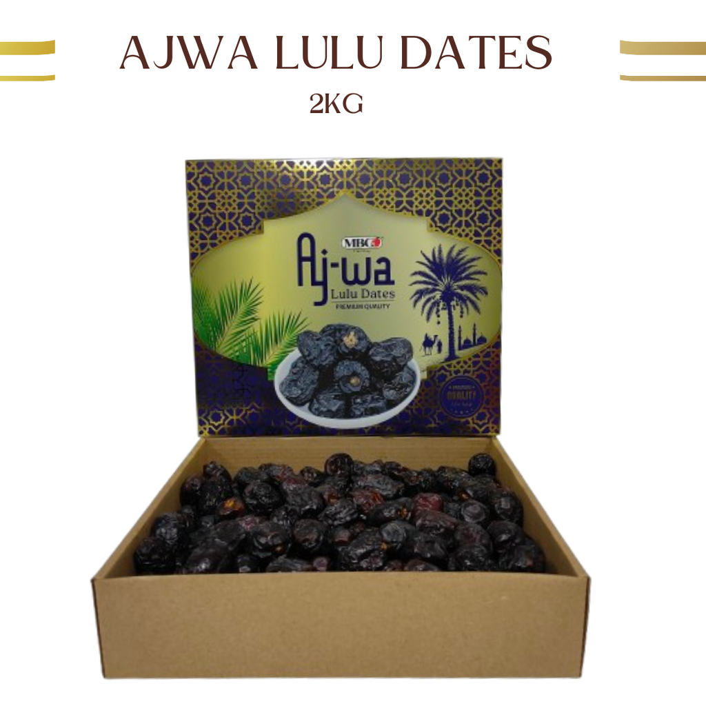 MBG Ajwa Lulu Dates [2Kg/Pack]-Dates-MBG Fruit Shop