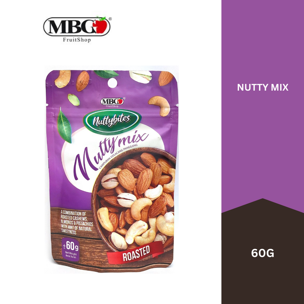 MBG Roasted Mix Nuts NuttyBites ±60g-Others-MBG Fruit Shop