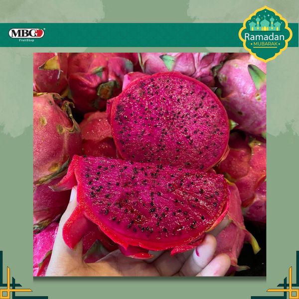 Malaysia Red Dragon Fruit (L) [2 Pcs]-Exotic Fruits-MBG Fruit Shop