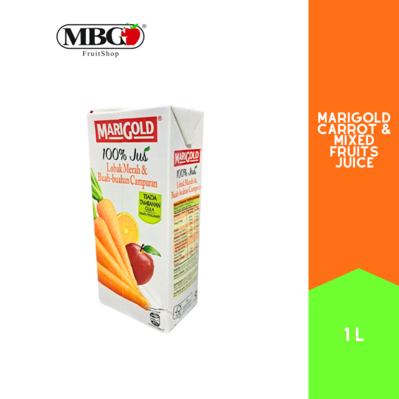Marigold 100% Juice Carrot & Mixed Fruits [1L]-MBG Fruit Shop