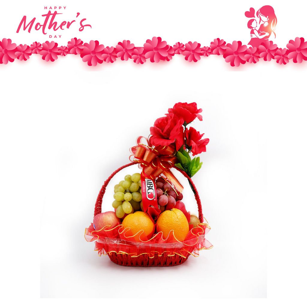 Mother's Day - Blessing Fruit Basket (5 Types of Fruits)-Fruit Basket-MBG Fruit Shop