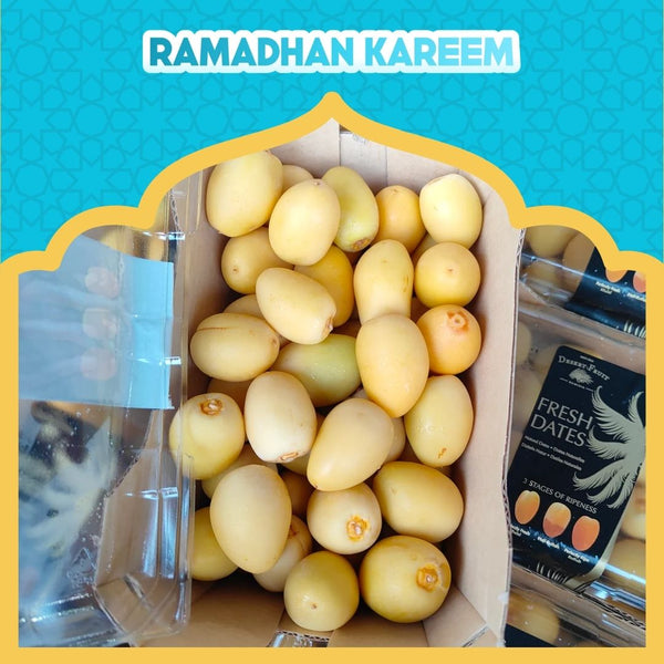 Namibia Fresh Barhi Dates [500G/Pack]-Stone Fruits-MBG Fruit Shop