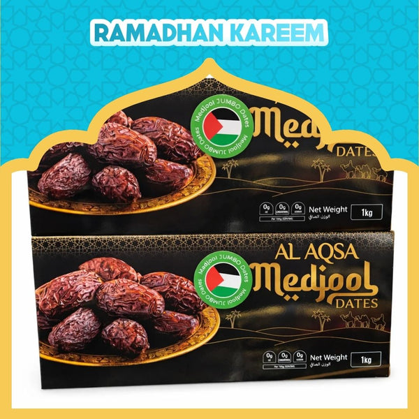 Palestine Al-Aqsa Medjool Dates [1kg/Pack]-Dates-MBG Fruit Shop