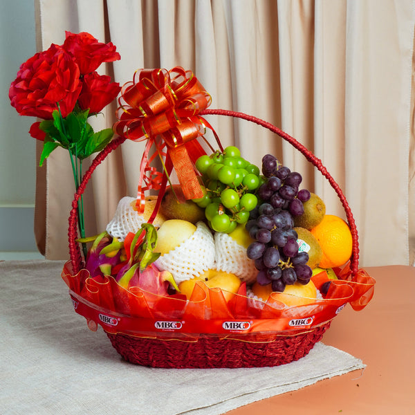 Blessing Fruit Basket - Lively (9 Types of Fruits)-Fruit Basket-MBG Fruit Shop